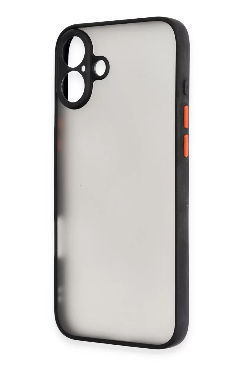 Newface Apple iPhone 16 Plus Kılıf Montreal Silikon Kapak - Siyah