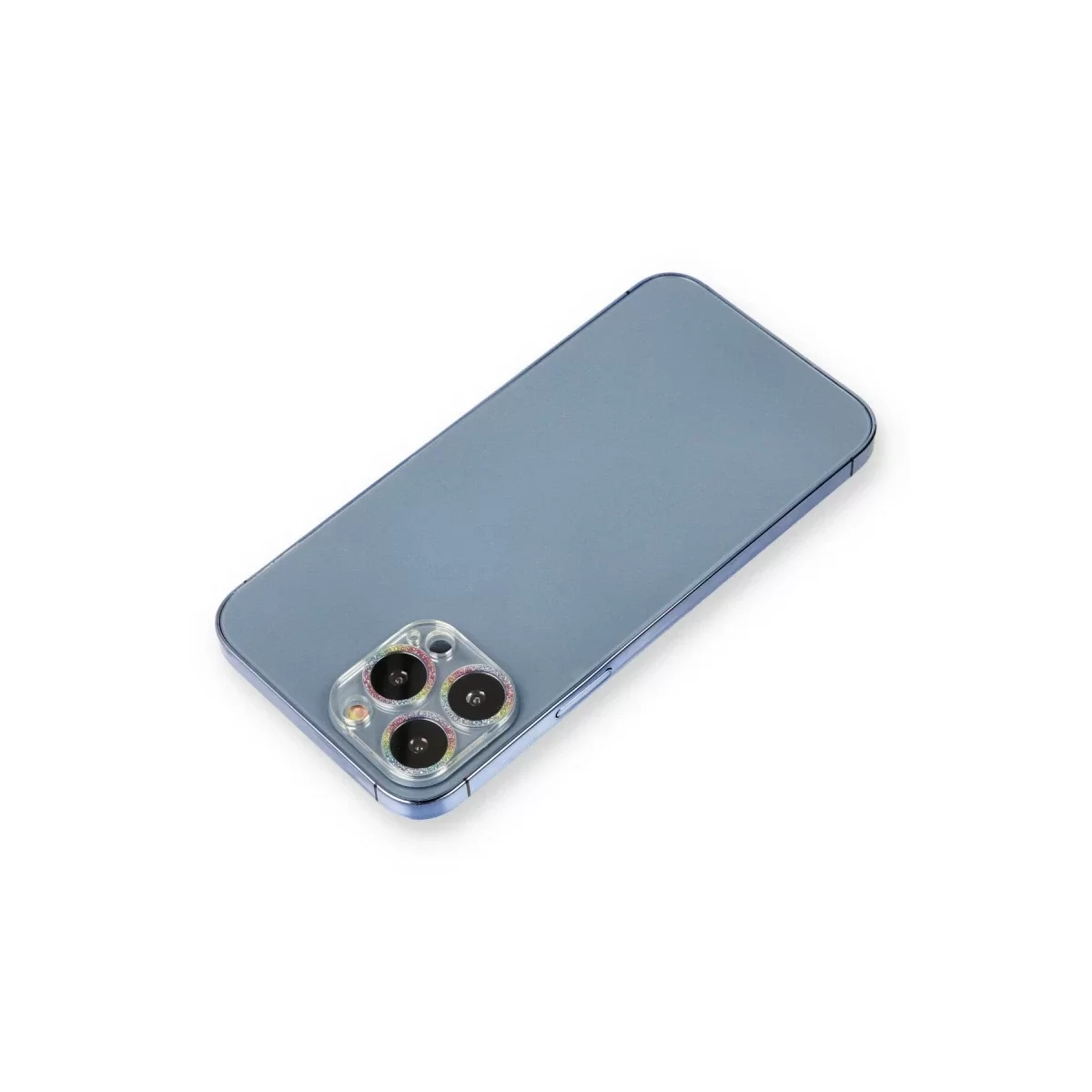 Newface Apple iPhone 12 Pro Shine Kamera Lens Koruma Cam - Rainbow