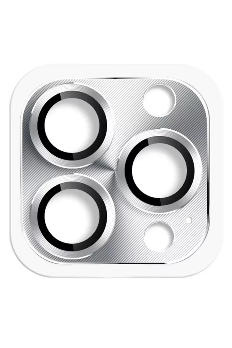 Newface Apple iPhone 16 Pro Max Pers Alüminyum Kamera Lens - Gümüş
