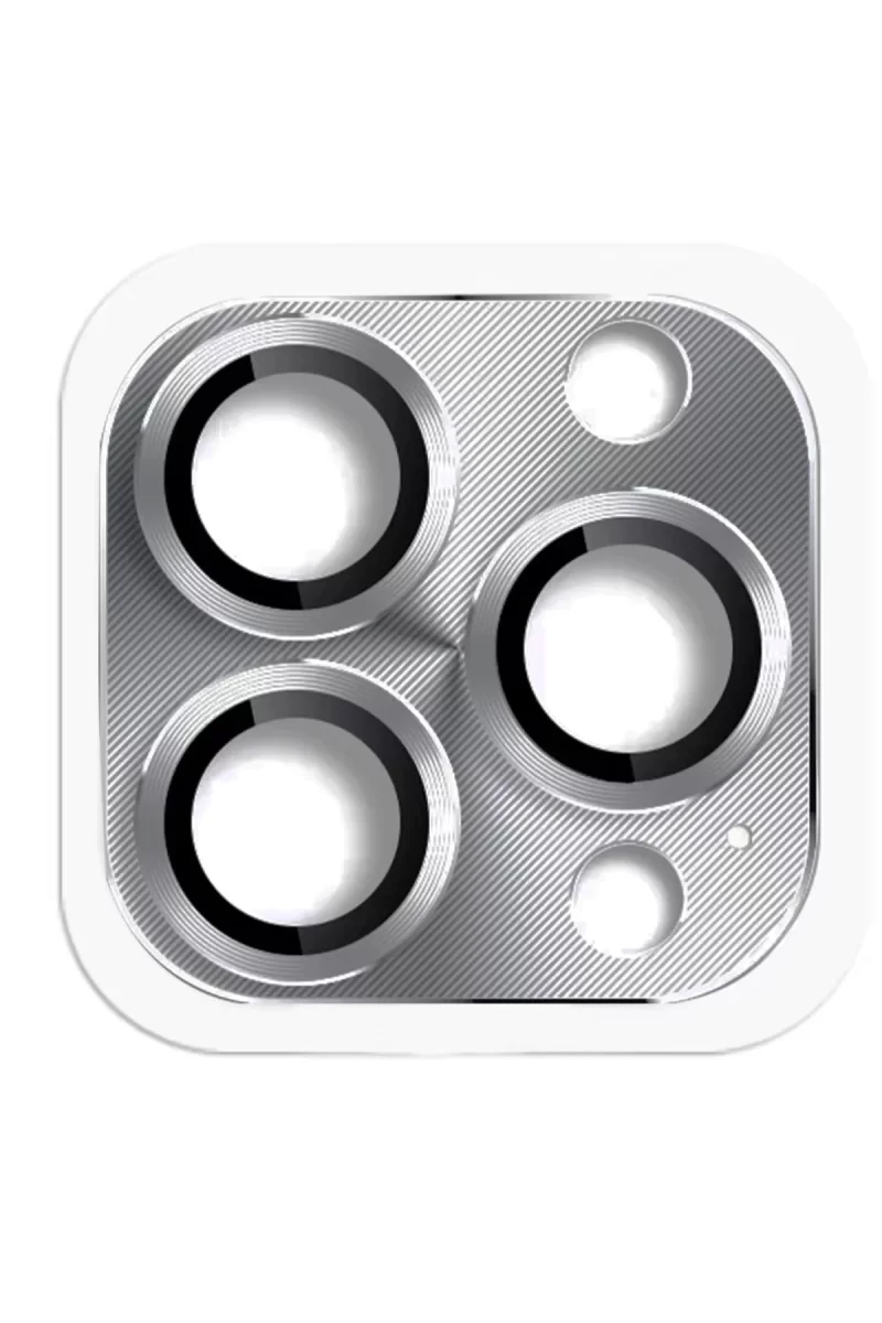 Newface Apple iPhone 16 Pro Max Pers Alüminyum Kamera Lens - Gri