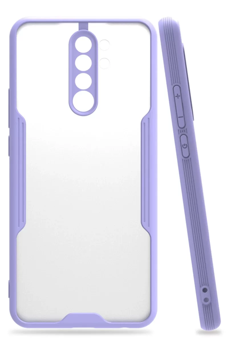 Newface Xiaomi Redmi Note 8 Pro Kılıf Platin Silikon - Lila