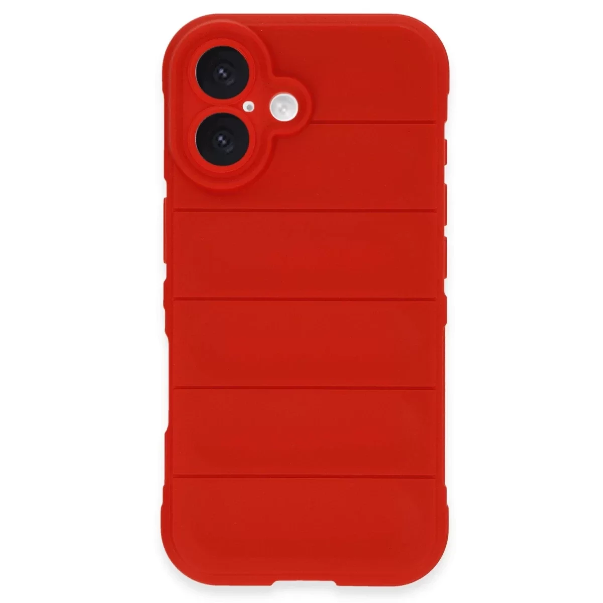 Newface Apple iPhone 16 Kılıf Optimum Silikon - Kırmızı