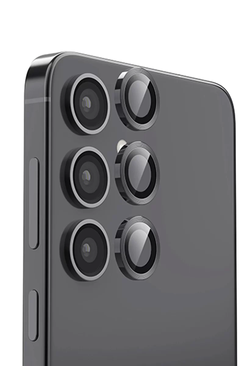 Newface Samsung Galaxy S25 Plus Raze Metal Kamera Lens - Siyah