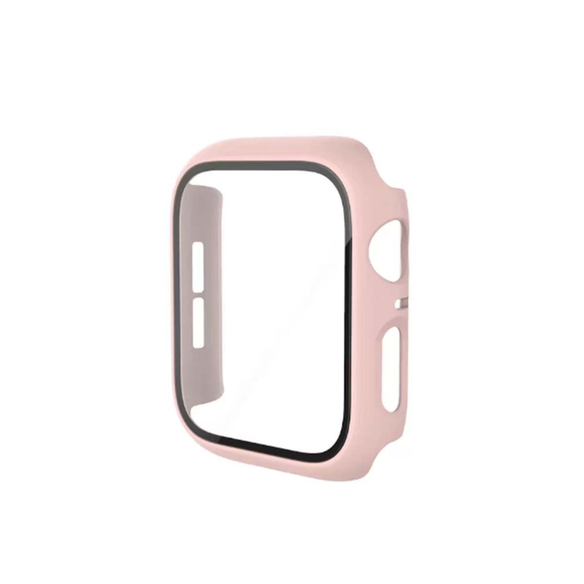 Newface Apple Watch 41mm Camlı Kasa Ekran Koruyucu - Pembe