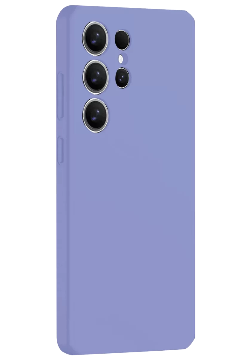 Newface Samsung Galaxy S25 Ultra Kılıf Nano içi Kadife Silikon - Lila