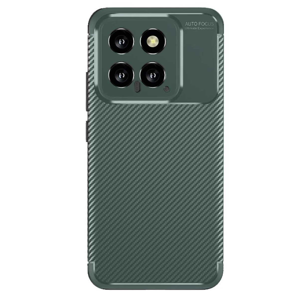 Newface Xiaomi Mi 14T Kılıf Auto Focus Karbon Kapak - Koyu Yeşil