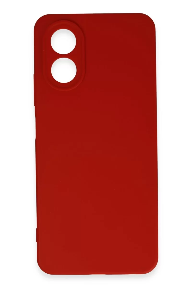 Newface Oppo A38 Kılıf First Silikon - Kırmızı