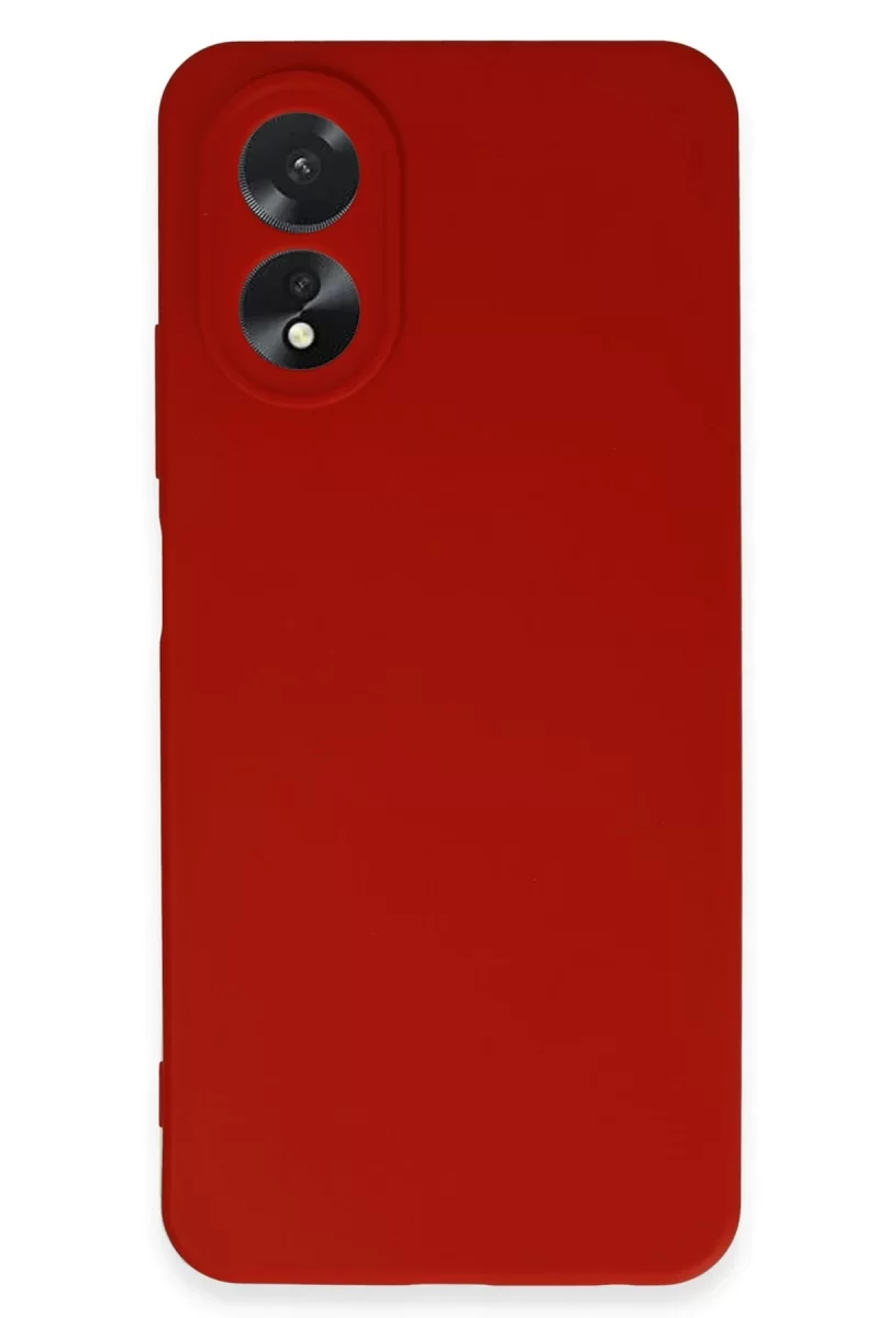 Newface Oppo A38 Kılıf First Silikon - Kırmızı