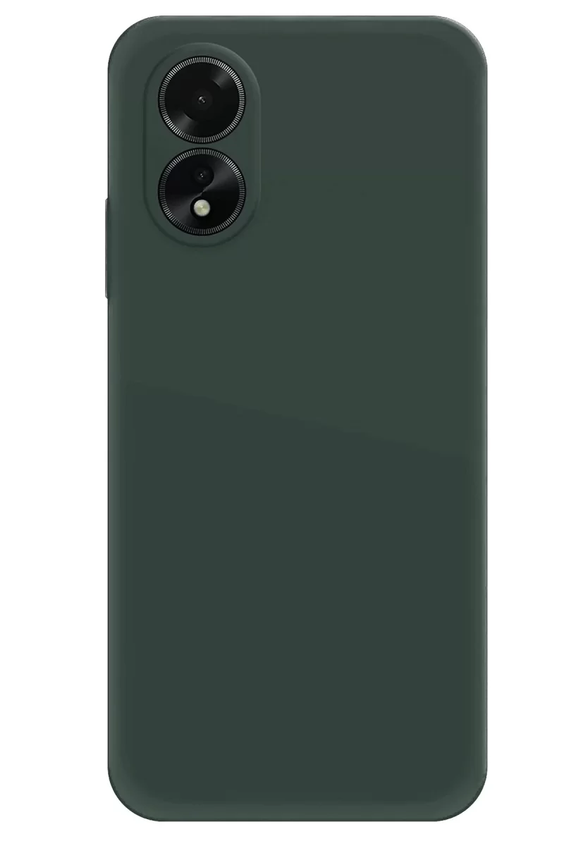 Newface Oppo A38 Kılıf First Silikon - Koyu Yeşil