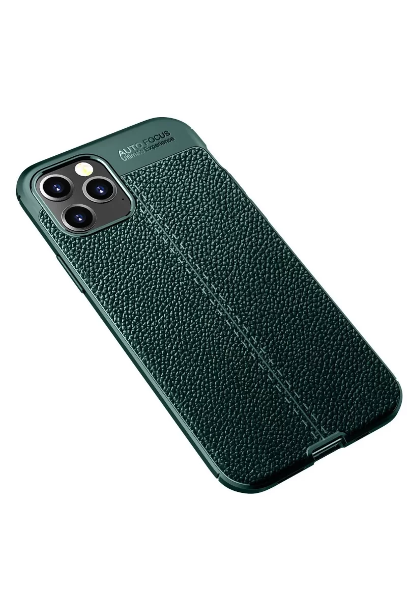 Newface Apple iPhone 12 Pro Max Kılıf Auto Focus Kapak - Yeşil