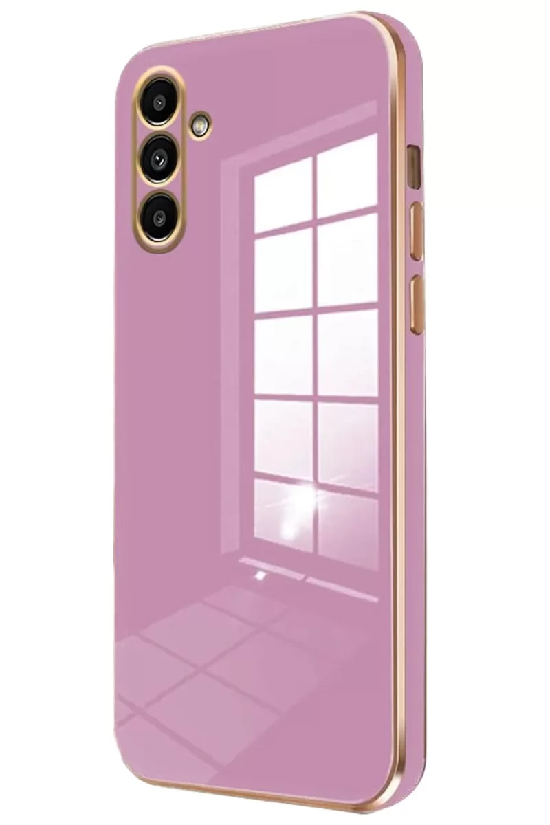 Newface Samsung Galaxy M15 Kılıf Volet Silikon - Mor