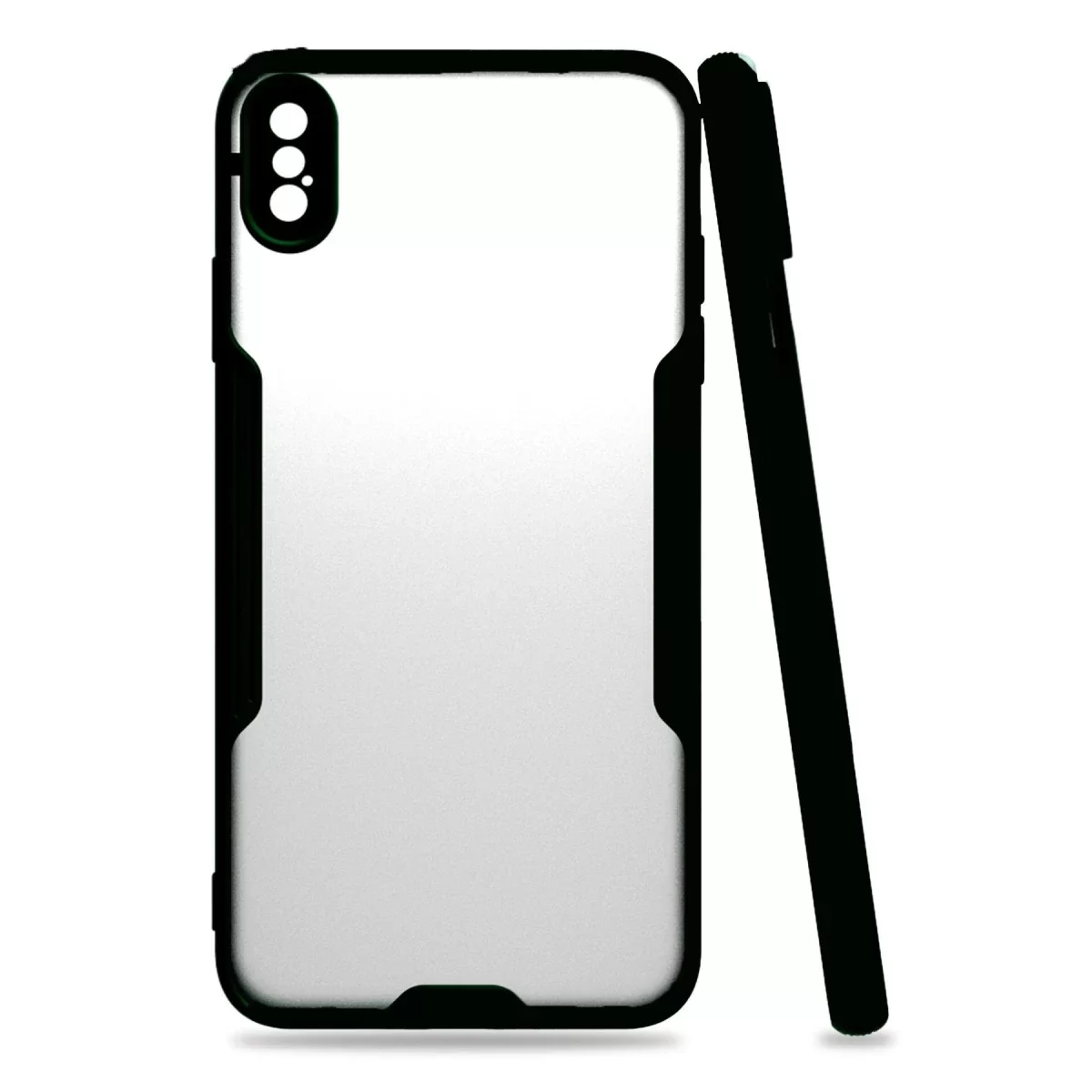 Newface Apple iPhone XS Max Kılıf Platin Silikon - Siyah