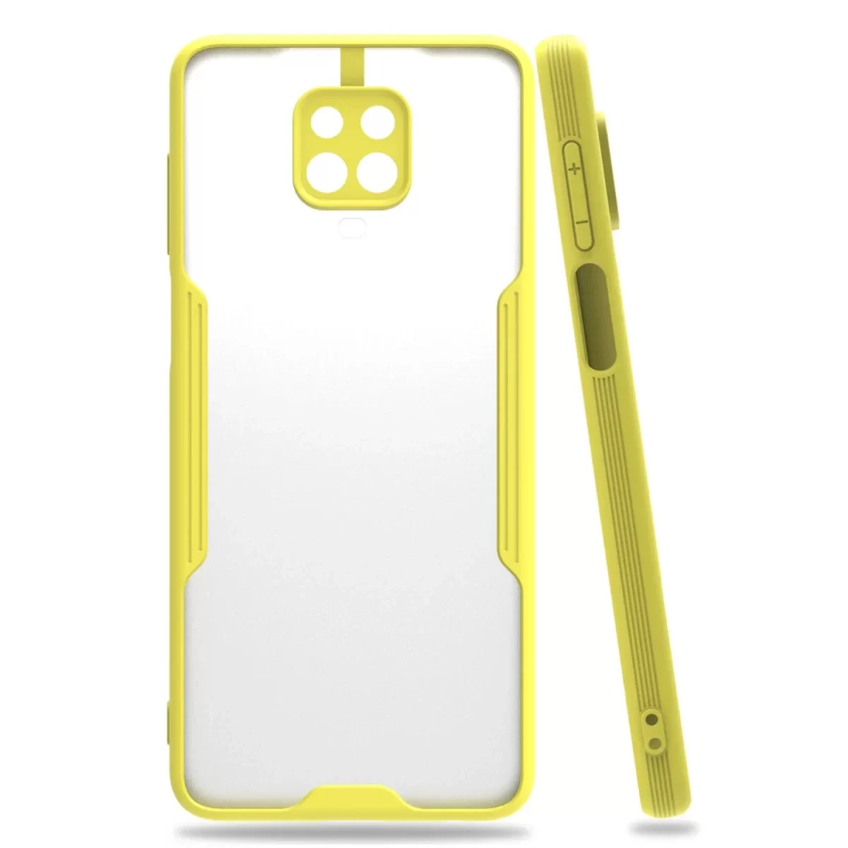 Newface Xiaomi Redmi Note 9S Kılıf Platin Silikon - Sarı