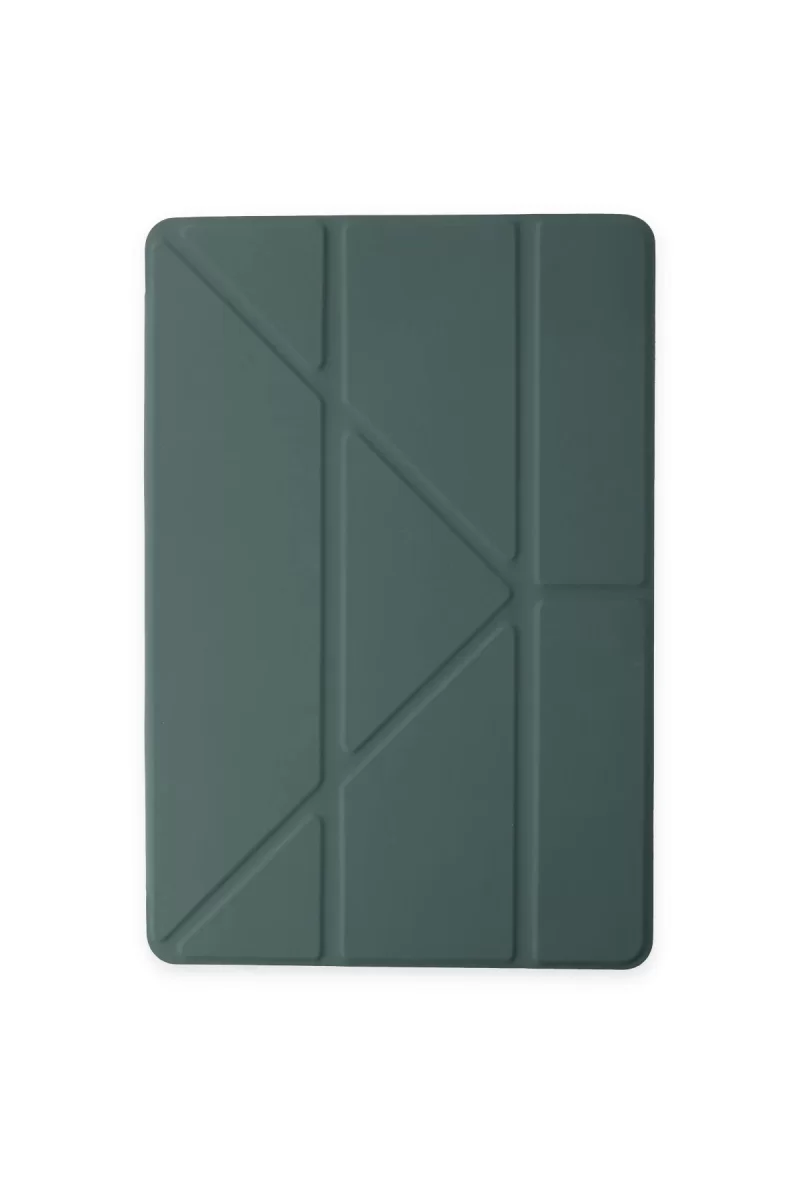 Newface Apple iPad Pro 11 (2024) Kılıf Kalemlikli Mars Tablet Kılıfı - Koyu Yeşil