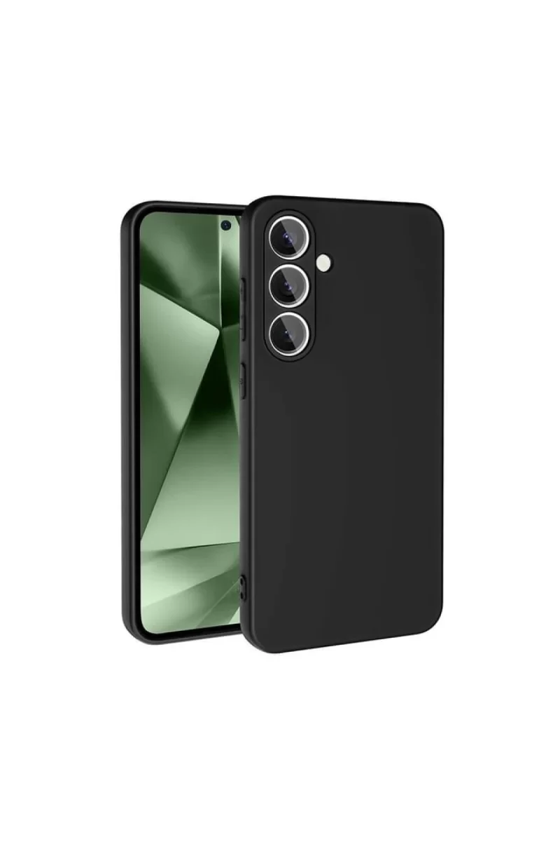 Newface Samsung Galaxy S24 FE Kılıf Nano içi Kadife Silikon - Siyah