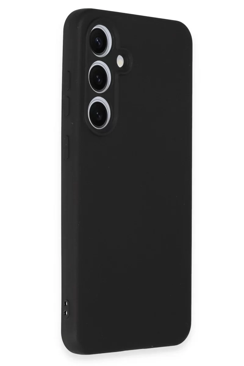 Newface Samsung Galaxy S24 FE Kılıf Nano içi Kadife Silikon - Siyah