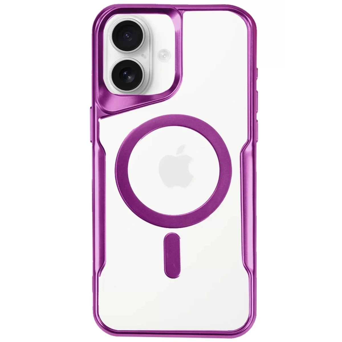 Newface Apple iPhone 16 Kılıf Boyi Magsafe Silikon Kapak - Pembe