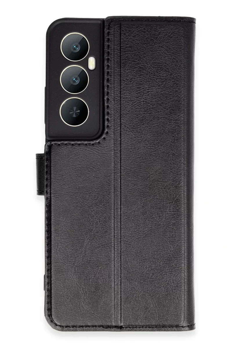 Newface Realme C65 Kılıf Trend S Plus Kapaklı Kılıf - Siyah