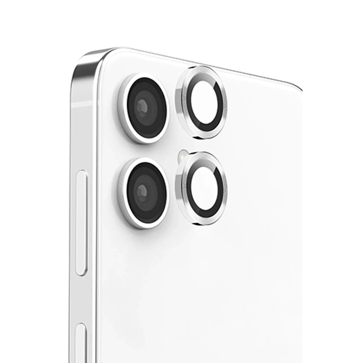 Newface Samsung Galaxy A06 Raze Metal Kamera Lens - Gümüş