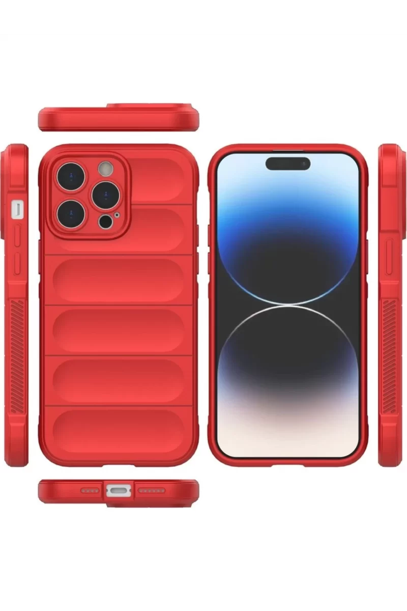 Newface Apple iPhone 16 Pro Max Kılıf Optimum Silikon - Kırmızı