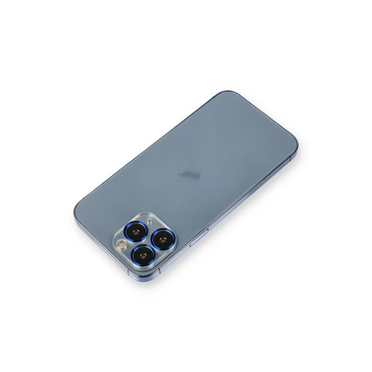 Newface Apple iPhone 11 Pro Max Metal Kamera Lens Koruma Cam - Mavi