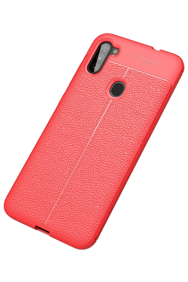 Newface Samsung Galaxy A11 Kılıf Auto Focus Kapak - Kırmızı