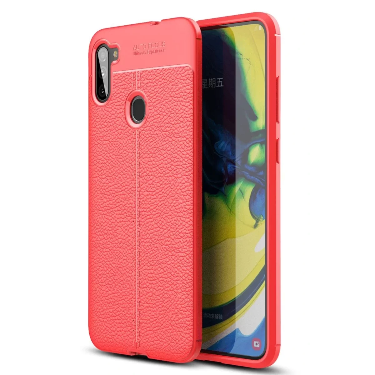 Newface Samsung Galaxy A11 Kılıf Auto Focus Kapak - Kırmızı