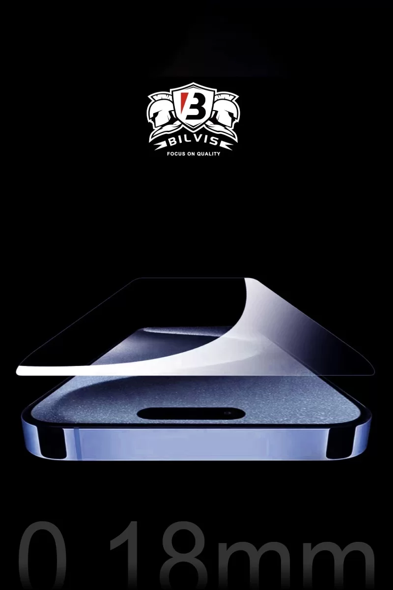 Newface Apple iPhone 15 Pro Bilvis 0.18mm Plus Cam Ekran Koruyucu