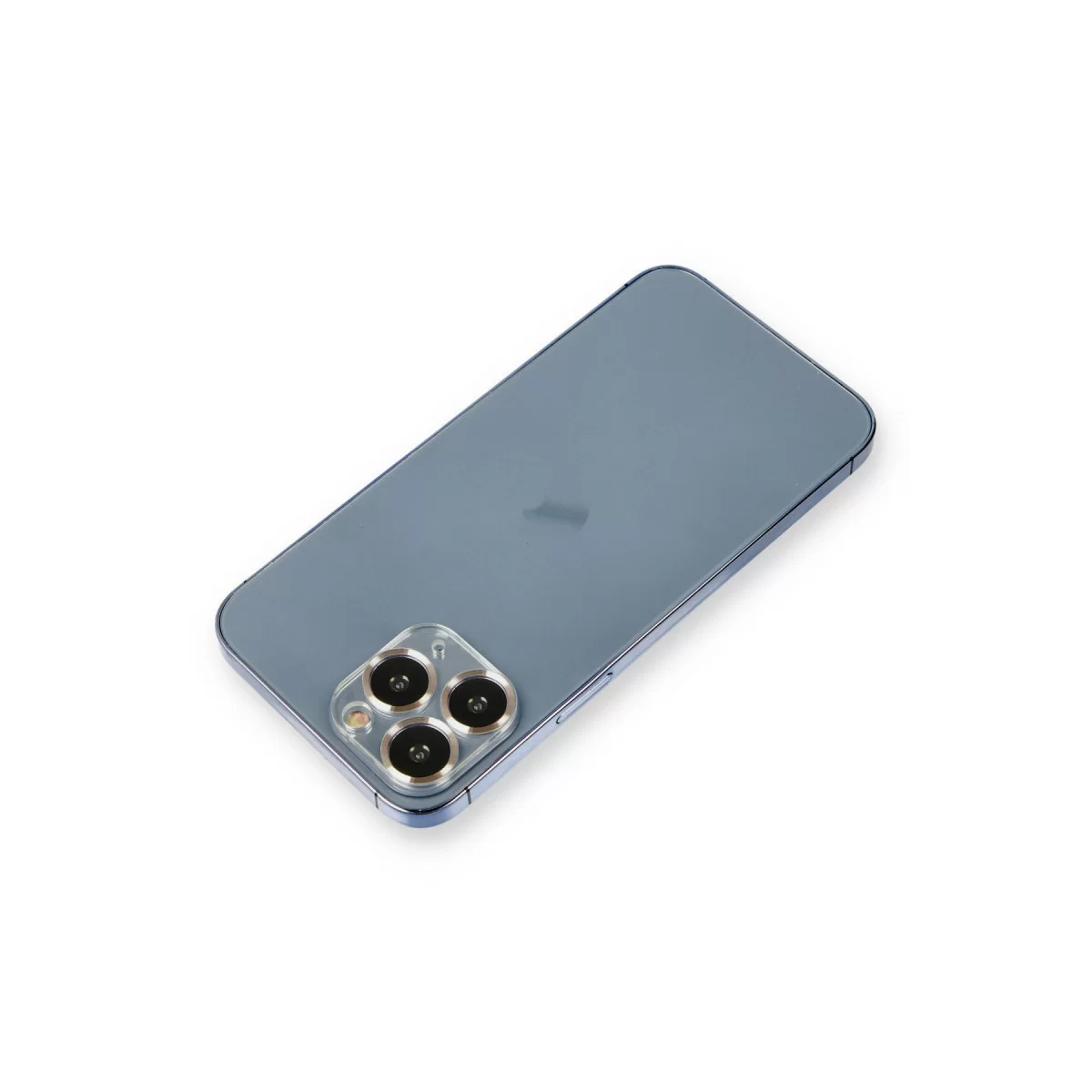 Newface Apple iPhone 11 Pro Max Metal Kamera Lens Koruma Cam - Gold