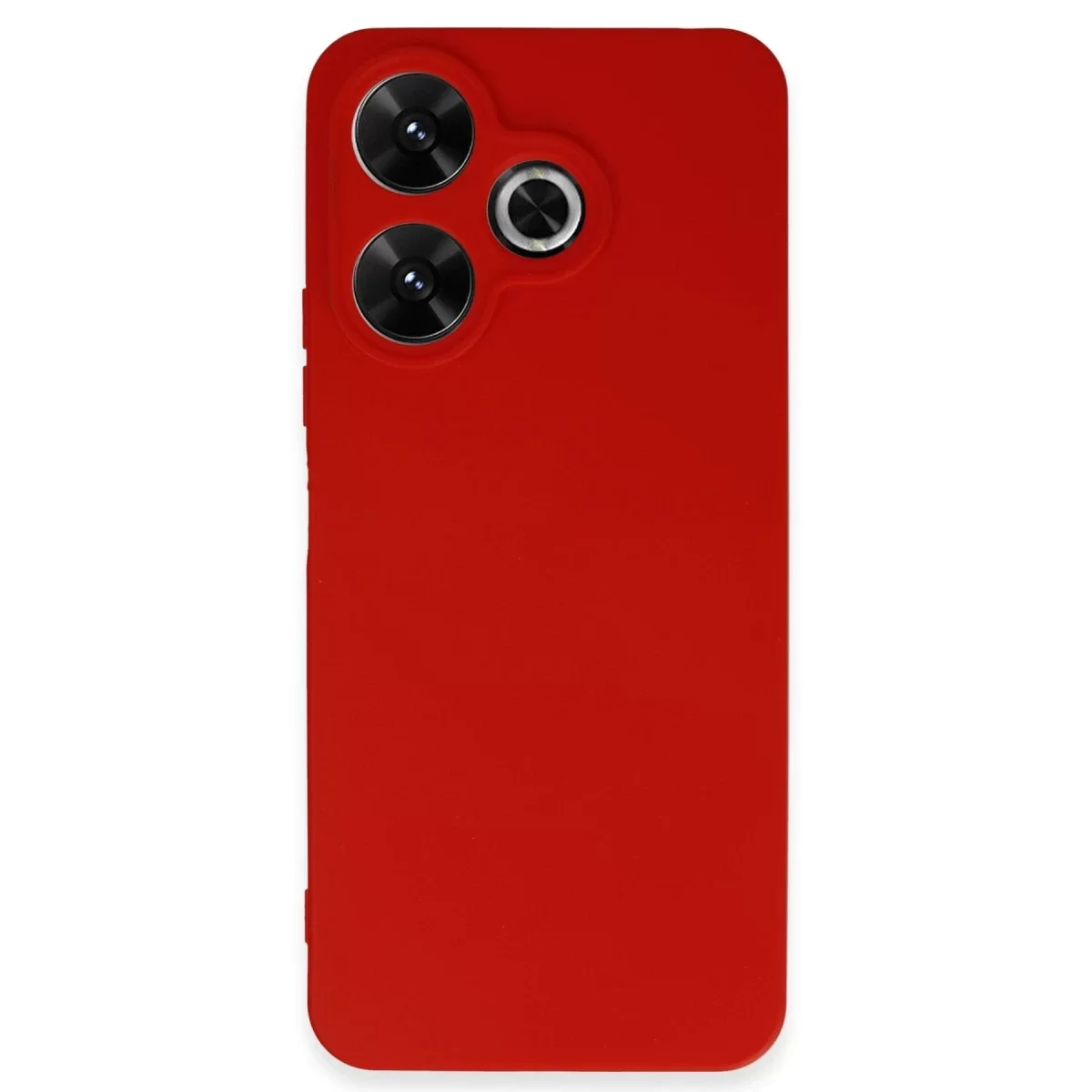 Newface Xiaomi Redmi 13 4G Kılıf First Silikon - Kırmızı