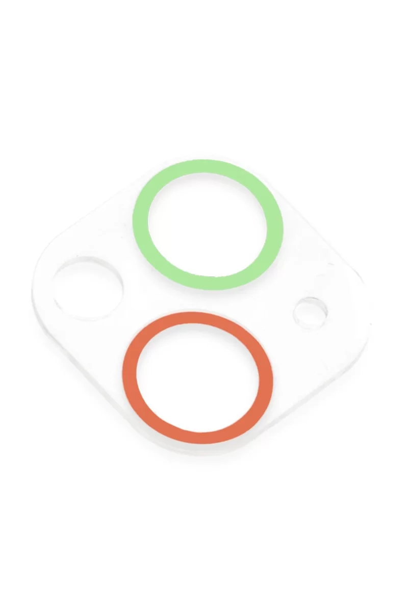 Newface Apple iPhone 13 Mini Renkli Kamera Lens Koruma Cam - Yeşil-Pembe