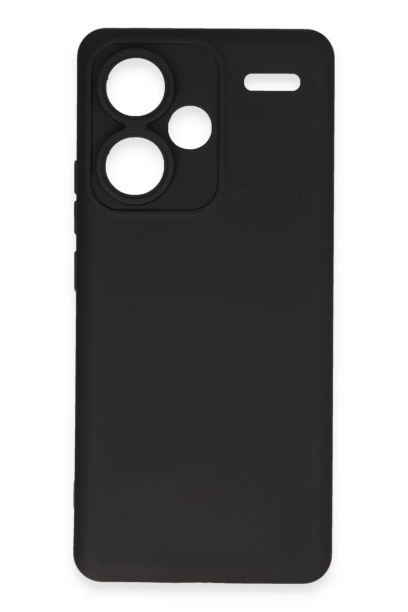 Newface Xiaomi Redmi Note 13 Pro Plus Kılıf Nano içi Kadife Silikon - Siyah