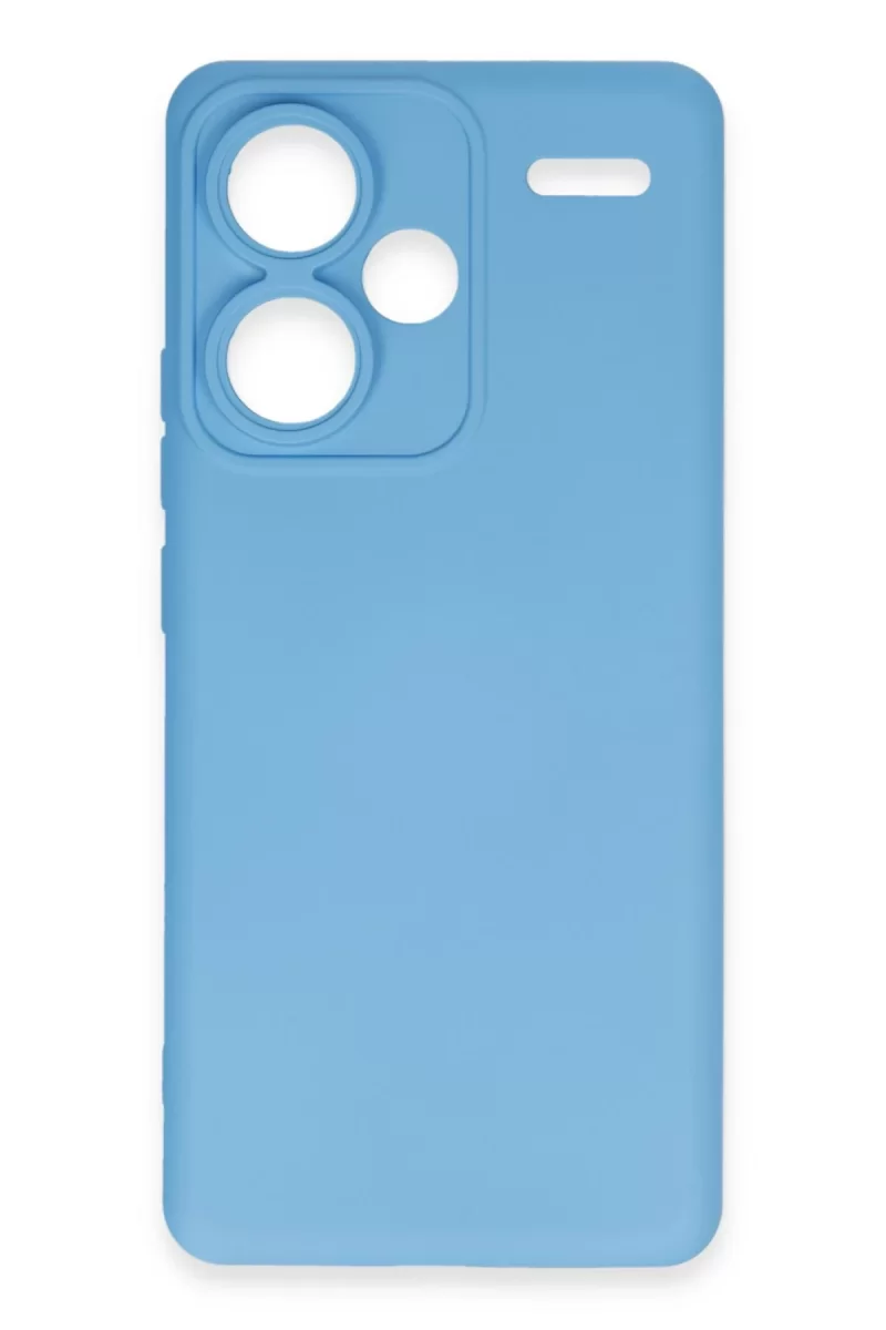 Newface Xiaomi Redmi Note 13 Pro Plus Kılıf Nano içi Kadife Silikon - Mavi