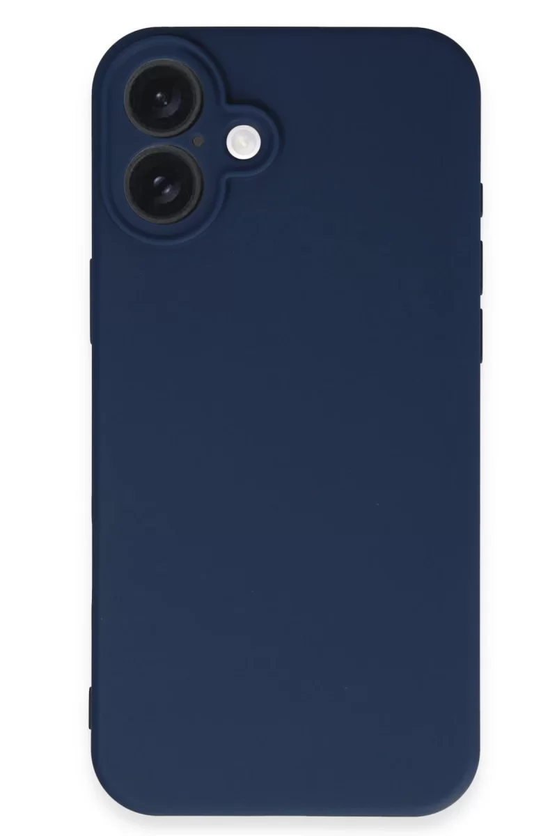 Newface Apple iPhone 16 Kılıf First Silikon - Lacivert