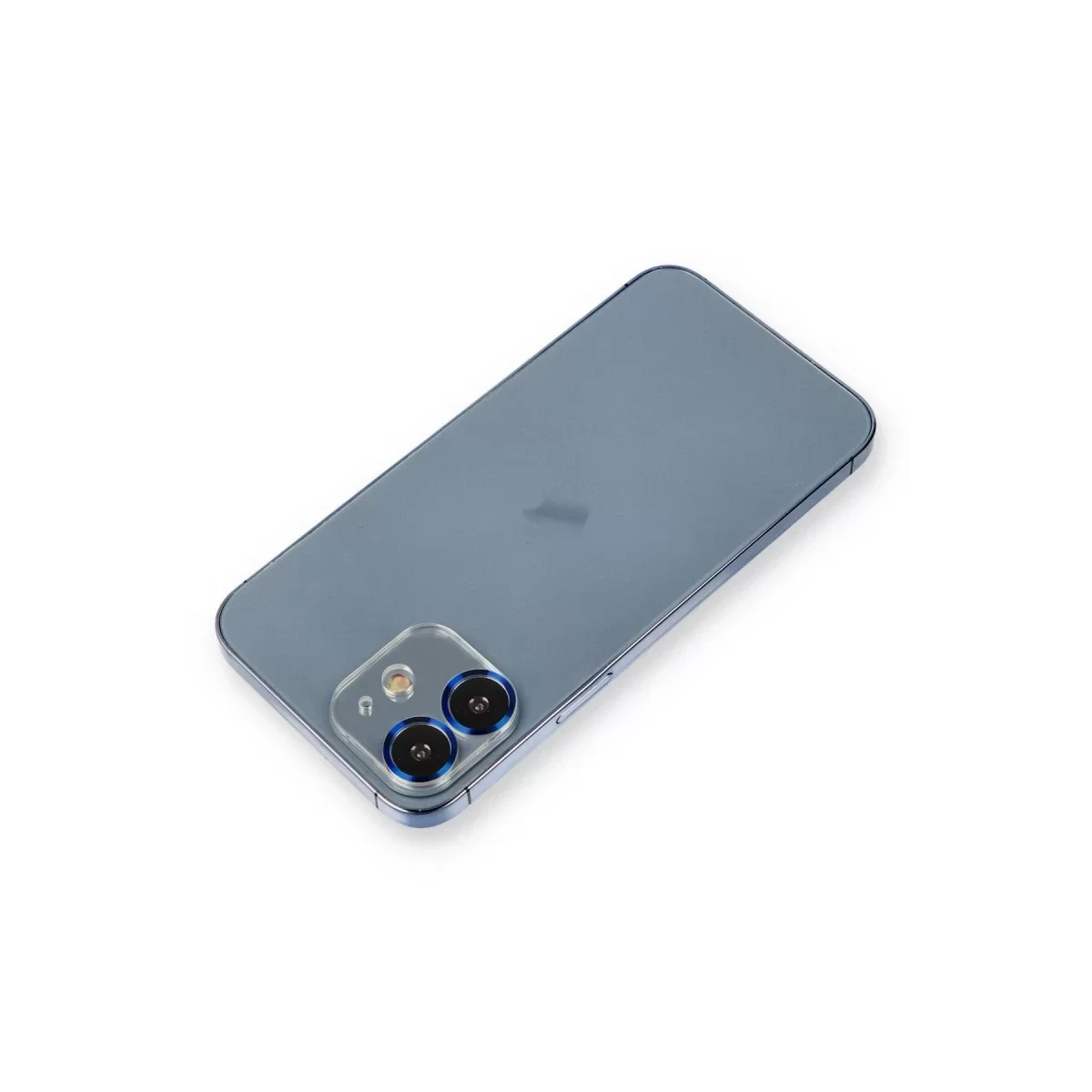 Newface Apple iPhone 12 Metal Kamera Lens Koruma Cam - Mavi