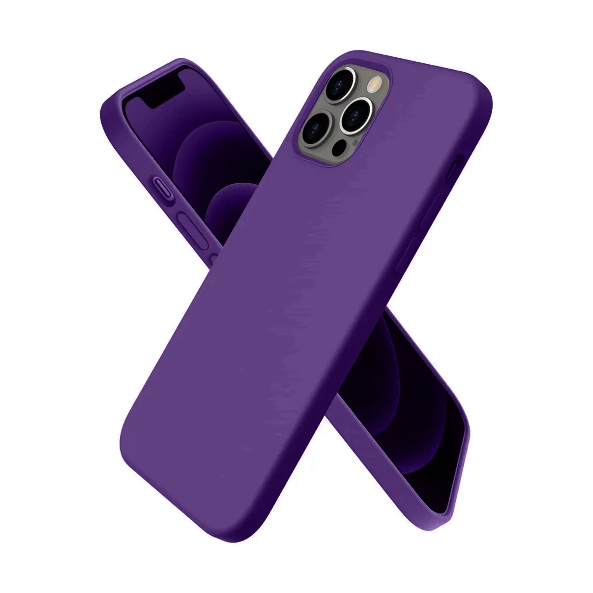 Newface Apple iPhone 12 Pro Kılıf First Silikon - Mürdüm