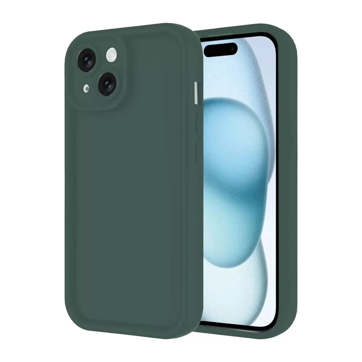 Newface Apple iPhone 14 Kılıf Viera Silikon - Koyu Yeşil