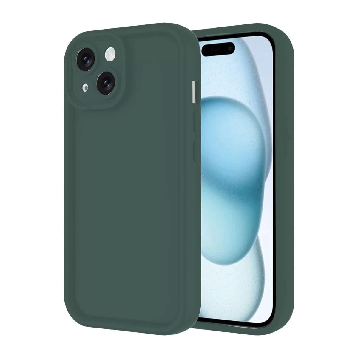 Newface Apple iPhone 14 Kılıf Viera Silikon - Koyu Yeşil