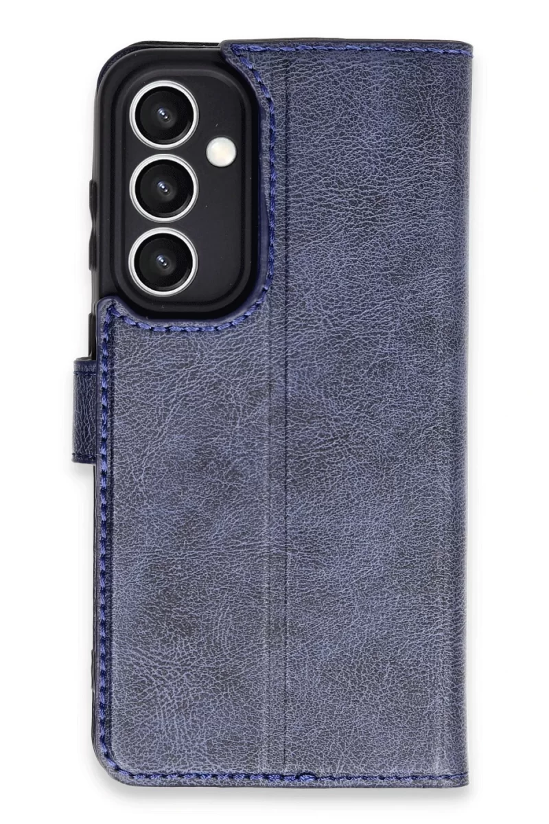 Newface Samsung Galaxy S23 FE Kılıf Trend S Plus Kapaklı Kılıf - Lacivert
