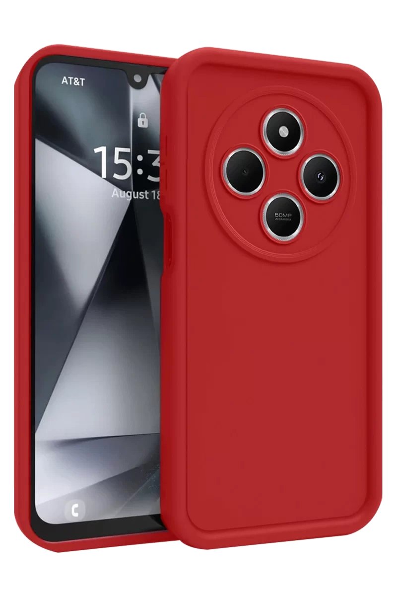 Newface Xiaomi Redmi 14C Kılıf Viera Silikon - Kırmızı