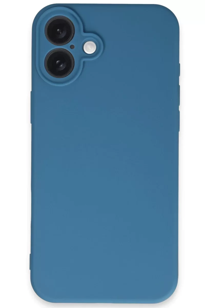 Newface Apple iPhone 16 Plus Kılıf First Silikon - Mavi