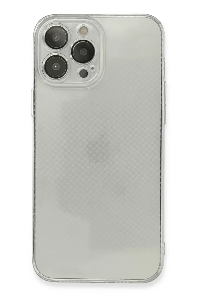 Newface Apple iPhone 13 Pro Max Kılıf Fly Lens Silikon - Şeffaf