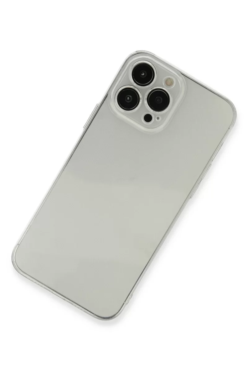 Newface Apple iPhone 13 Pro Max Kılıf Fly Lens Silikon - Şeffaf