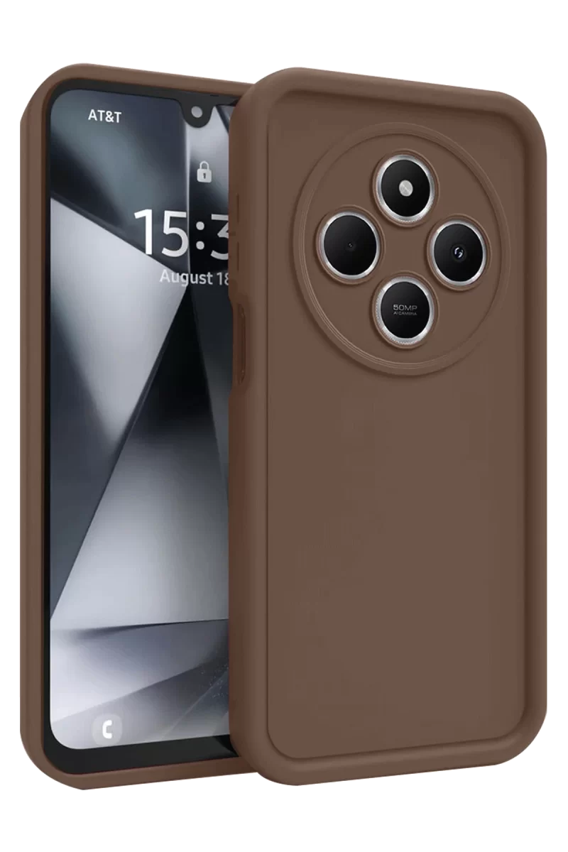 Newface Xiaomi Redmi 14C Kılıf Viera Silikon - Kahverengi