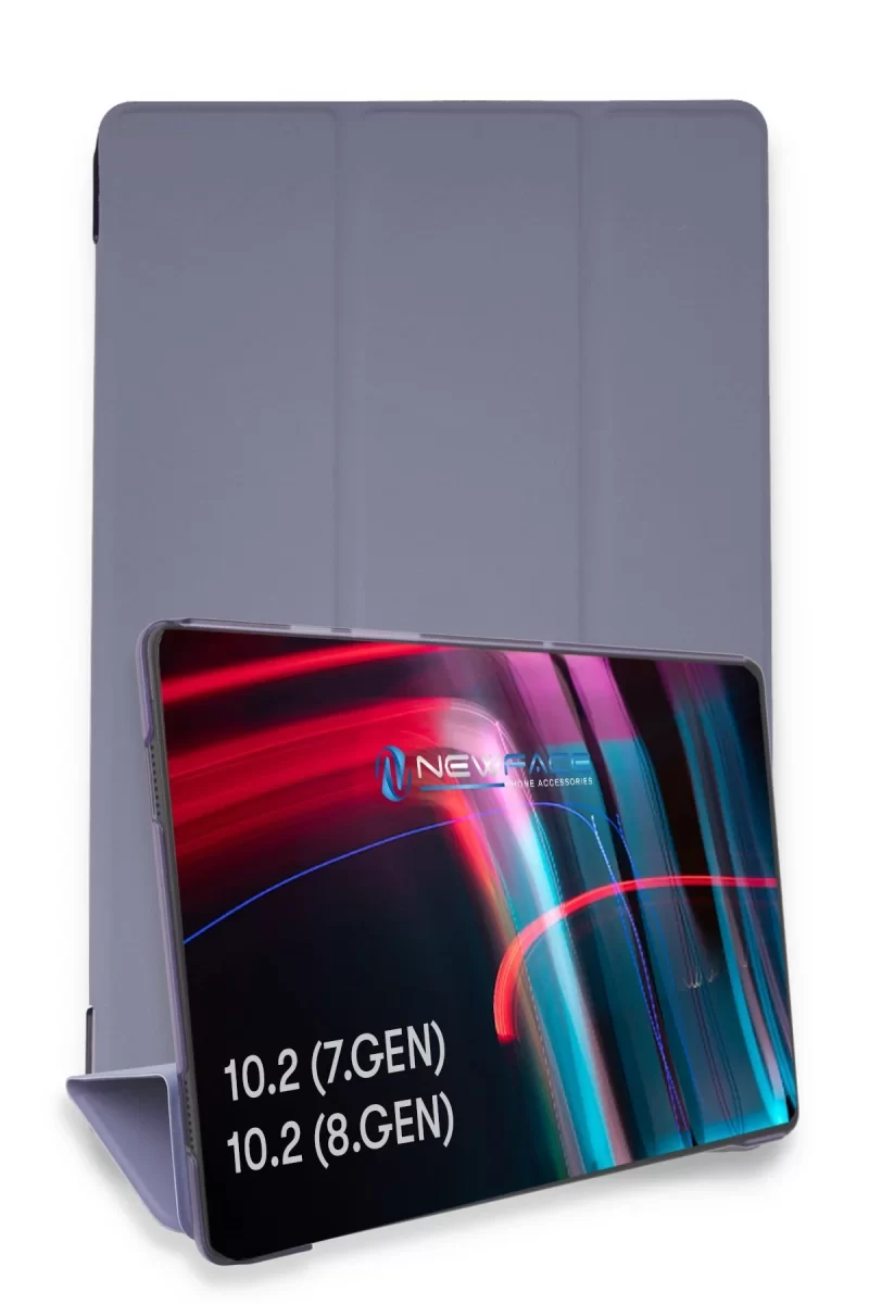 Newface Apple iPad 10.2 (7.nesil) Kılıf Tablet Smart Kılıf - Lila