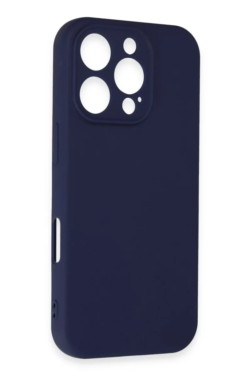 Newface Apple iPhone 16 Pro Kılıf First Silikon - Lacivert