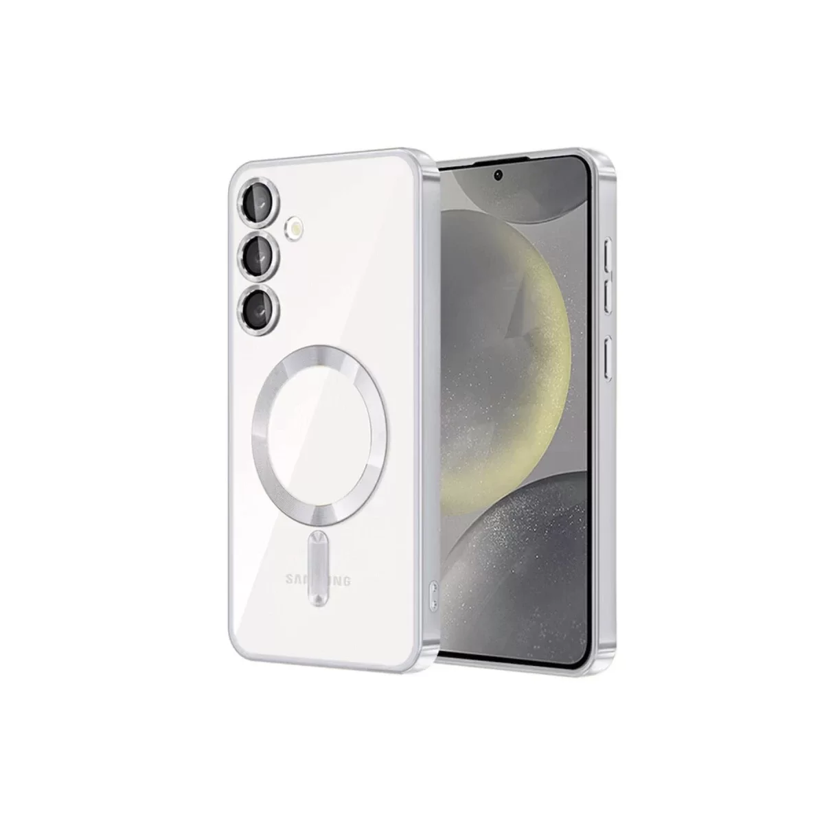 Newface Samsung Galaxy S23 Kılıf Kross Magneticsafe Kapak - Titan Gri