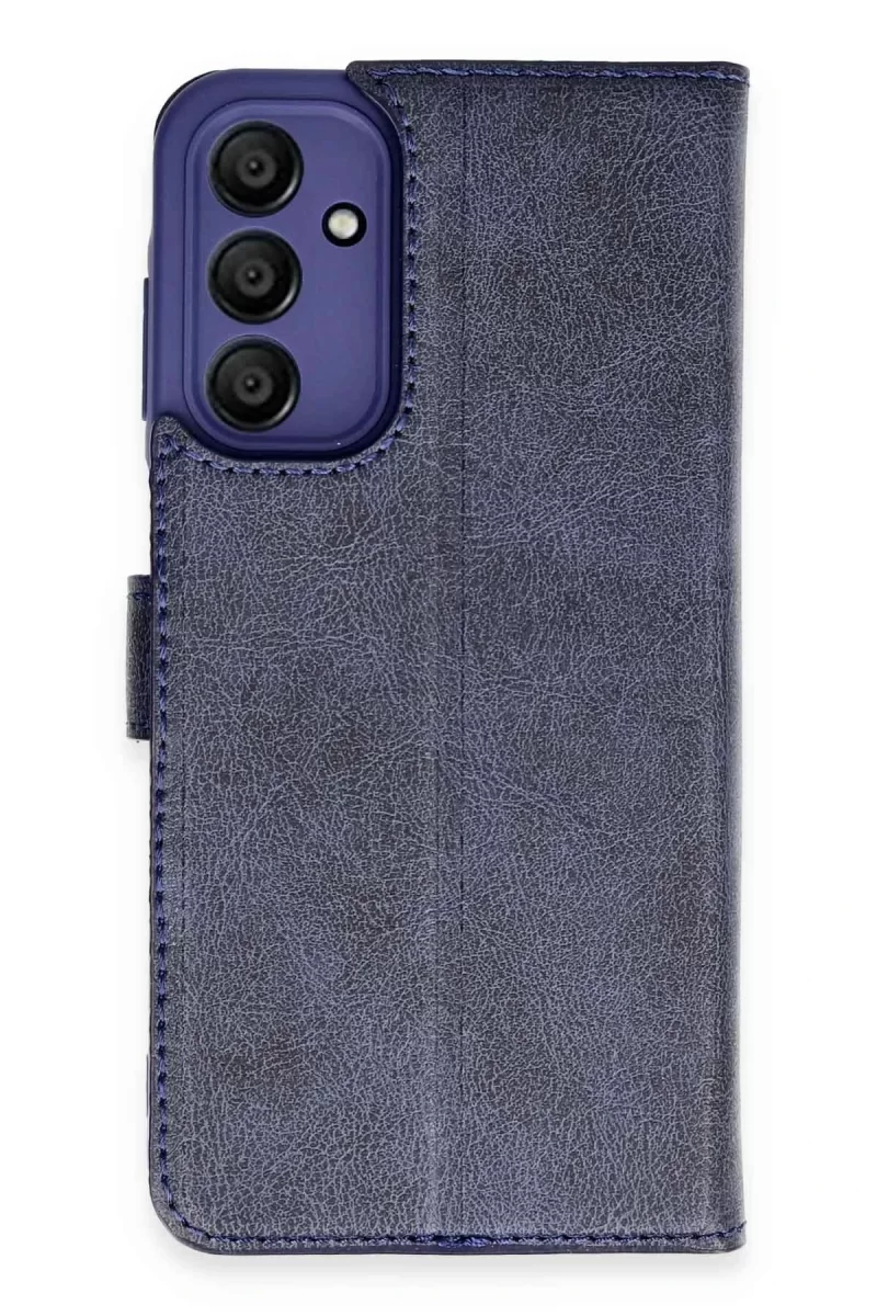 Newface Samsung Galaxy A15 4G Kılıf Trend S Plus Kapaklı Kılıf - Lacivert