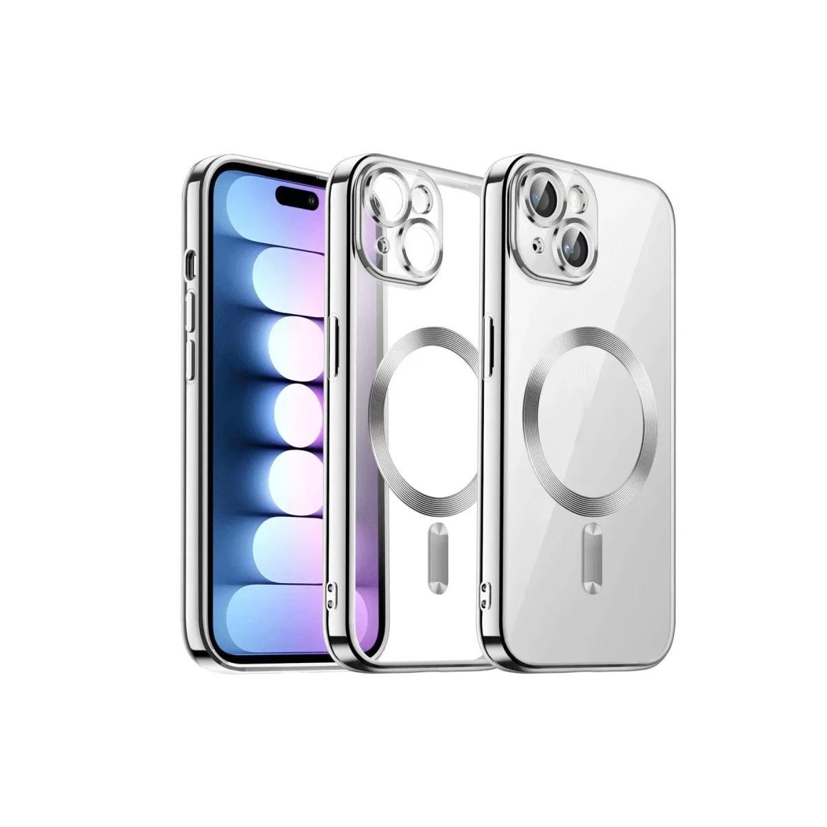 Newface Apple iPhone 13 Kılıf Kross Magneticsafe Kapak - Titan Gri