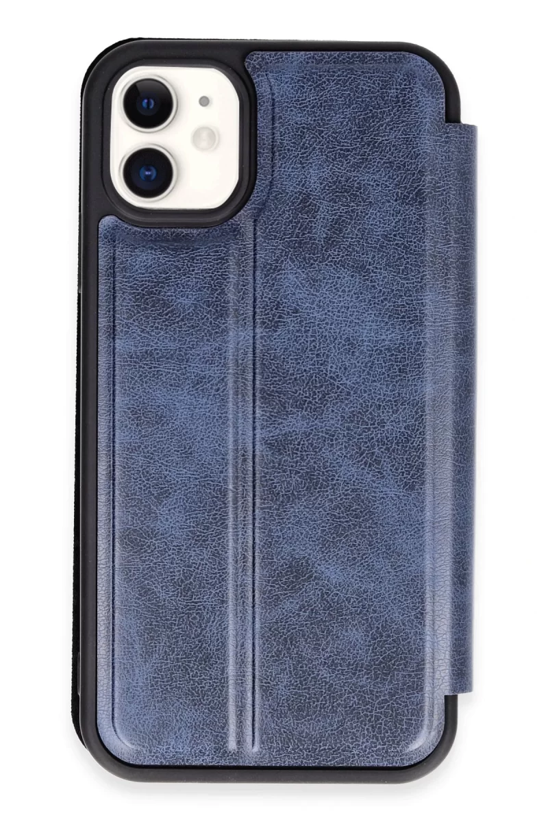 Newface Apple iPhone 11 Kılıf Flip Cover - Lacivert